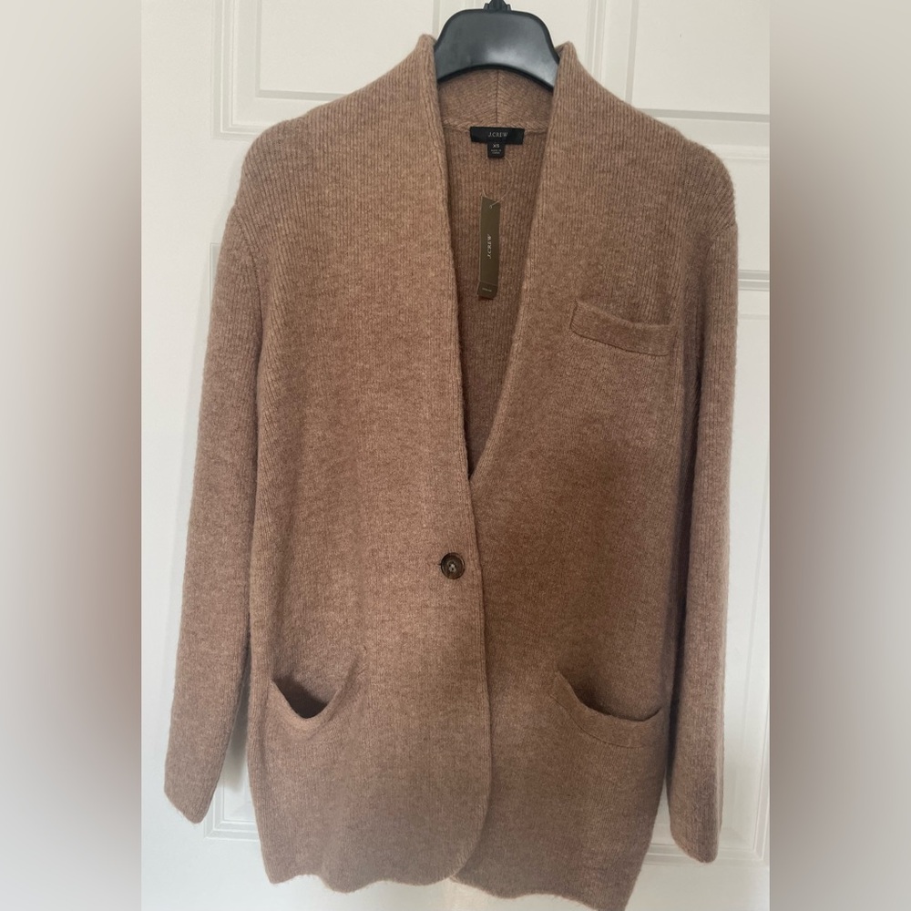 J Crew one-button sweater blazer/cardigan
